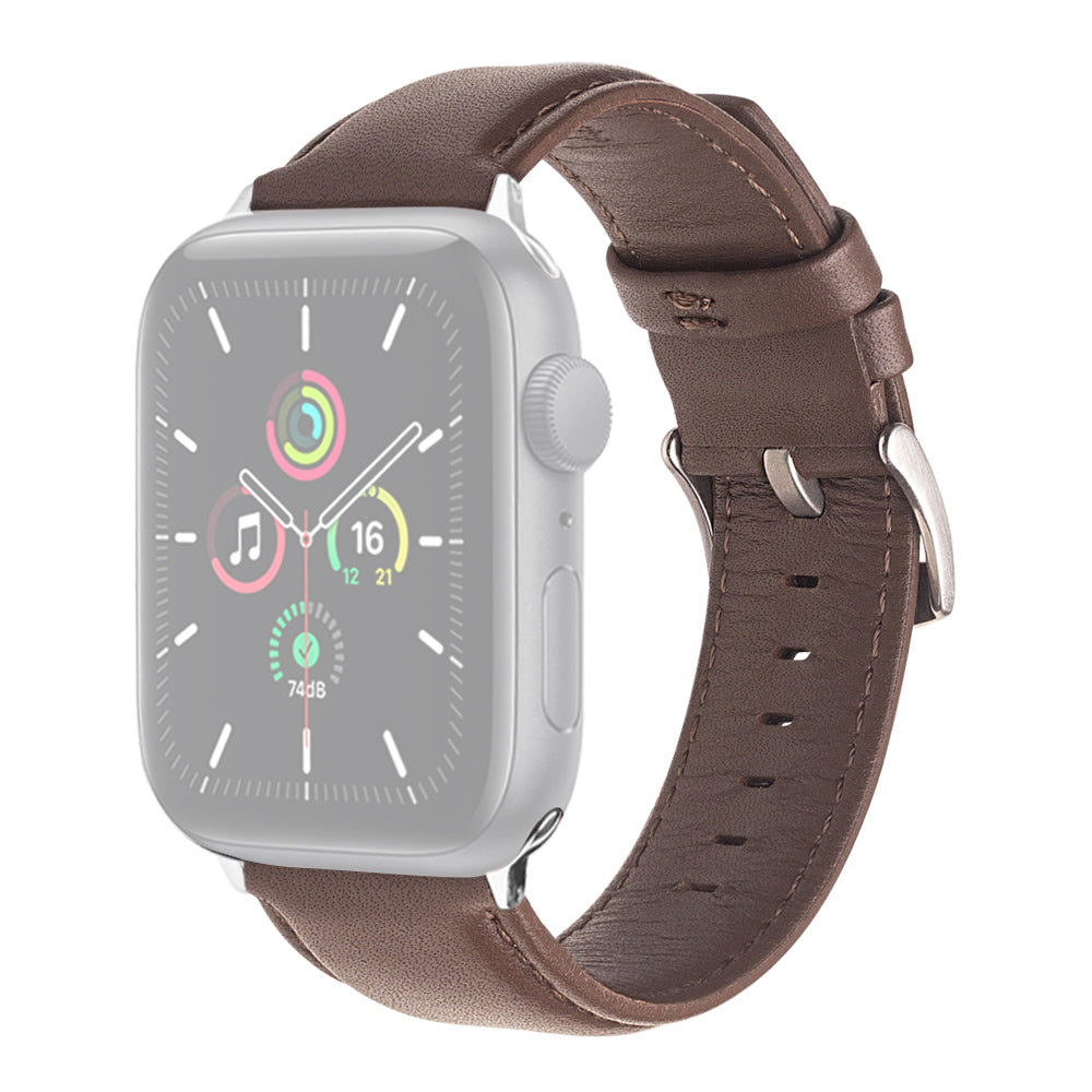 QIALINO Nappa Texture Genuine Leather Smart Watch Band Wrist Strap for Apple Watch Ultra 49mm Ultra 2 49mm Series 9 45mm SE (2023) 44mm Series 8 45mm 7 45mm Series 4 5 6 SE 44mm SE (2022) 44mm Series 1 2 3 42mm QIALINO Nappa Texture Genuine Leather Smart Watch Band Wrist Strap for Apple Watch Ultra 49mm Ultra 2 49mm Series 9 45mm SE (2023) 44mm Series 8 45mm 7 45mm Series 4 5 6 SE 44mm SE (2022) 44mm Series 1 2 3 42mm